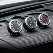 자동차 차량용 부착식 아날로그 시계 온도계 습도계 4x4x4cm, 본상품선택