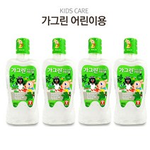J-MALL 가글하는 습관!! 동아제약 어린이용 가그린 사과향380ml 불소 충치케어, 4개