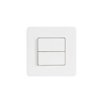 제일 제일전기 스퀘어 유렵형 스위치 2구 화이트, 1개