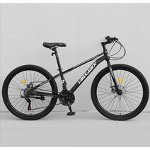 ( MTB 산악자전거 ) 26인치 입문용 크로스컨트리 자전거 21/24단, 24단, 스포크 휠 - 블랙
