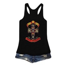여성 총 n39 roses sleeveless shirt rock guns n roses women 탱크 탑 여름 티셔츠 코튼 loss gothic top 하라주쿠 패션 조끼