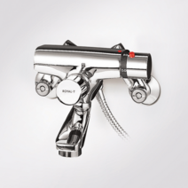 로얄앤컴퍼니 로얄토토샤워기 공중용샤워기 RBT100 자동온도조절 좌식샤워기, 1세트