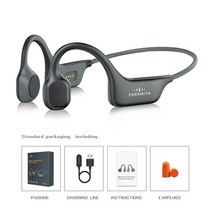 PARAMITA-리얼 골전도 헤드폰 블루투스 무선 이어폰 방수 스포츠 헤드셋 마이크 포함 운동 러닝용, B, 1.DG08 Blue