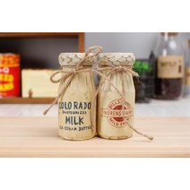 카페 인테리어 장식소품 우유 나무보틀 모델하우스 테이블 사무실 침실 레스토랑 가게장식 빈공간 개업선물