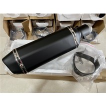 오토바이 머플러 CH moto r 탄소 섬유 모토 rcycle 배기 머플러 파이프 250cc 600cc 이스케이프 튜브 Nmax, 05 type J with sticker