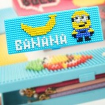 선물 DIY 블록 조립 디자인 필통 펜 케이스, 나노블럭필통1
