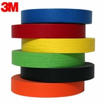 3M 칼라 종이 마스킹테이프 20mmx40Mbnk4431EA, 3M 흑색
