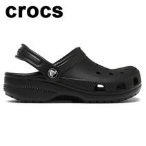 크록스 클래식 클로그 키즈 여성 샌들 블랙 206991-001