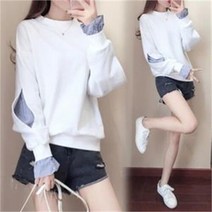 셀러허브 여성패션 [오노마] ONM F7452/S/S신상~소매 배색이 남달라~ 라운드 맨투맨