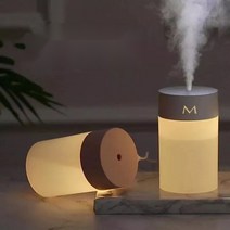 가습기 기화식 자연 천연 미니 가열식 화산 필터형 필터기 260ML 가습기, 노란색 12개