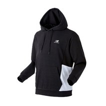 뉴발란스 공용 컬러블럭 후드티 (URBAN FIT) 긴팔티 NBN0A13013-BK