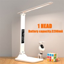 led탁상등 스탠드 조명 샤오미 LED 책상 램프 USB 충전식 테이블 야간 조명 독서 홈 장식, 02 3200mA