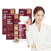 [총 6개월분]GNM 비헴철 임산부 철분 비타민C 3병 철분제, 단품, 단품