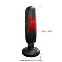 복싱샌드백 가정용 스탠딩 스탠드 권투 MMA UFC 태권도 무에타이 샌드백 6종, 08.블랙 1.6m