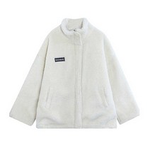 여자 1 0대 학생 오버 사이즈 패션 봄 코디 플 리스 자켓 q39 겨울 후 여성 아우터 귀여운뽀글이 옷