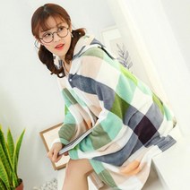 극세사 무릎담요 후드 사무실 캠핑 집순이 망토
