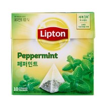 [프리티박스] 립톤 페퍼민트 허브티 10T_^^21072300EA^^, 쿠팡옵션 1