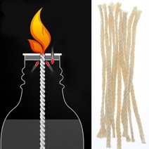 알코올 램프 초등 과학 면화 윅 직경 6mm 등유 촛불 심지 화학 실험실 용품 교육 장비 10 조각