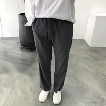 간절기 여름 마린넨 플리츠 무지 밴딩팬츠 바지