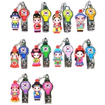 라베끄 한국관광지 전통캐릭터 태극 미니손톱깎이(10개) 외국인친구선물 한국전통기념품 공예품 한국여행 외국인기념품 Korean souvenir or gift, 한국전통캐릭터