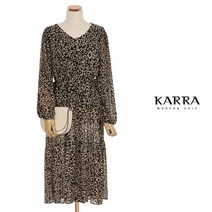 KARRA 브이넥호피나염쉬폰원피스_KB1FOP027Q