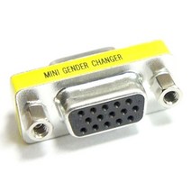 CableMate D-SUB 3열 15핀(F/F) 연장 젠더/RGB(VGA) 케이블과 케이블을 연결할때 중간에 사용/3열 15핀 암/암