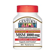 21세기 MSM (Methylsulfonylmethane) 최대강도 1000 mg 90정
