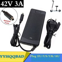 42V 3A 스쿠터 충전기 Xiaomi Mijia M365 pro Ninebot Es1 Es2 Es4 전기 스쿠터 자전거 액세서리 배터리 충전기 126 와트, [3] UK