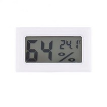 온도계측기 자기온도계 미니 LCD 디지털 온도계 습도계 실내 편리한 센서 게이지 계측기 케이블, 01 white