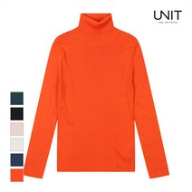 브루노바피 [UNIT] 여성 베이직 폴라 니트_UFE3-KTN312R