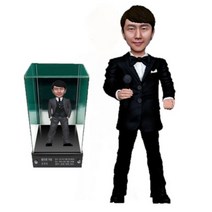 아바타피규어 주문제작 실사 남자 정장 피규어 퇴직 퇴직패 승진 승진패 트로피 감사 감사패 기념 기념패 축하 축하패 공로 공로패 선물, 3번- 정장 한손에 마이크