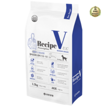 라이브잇 유한양행 Recipe V 반려견 처방식사료, 7개, 1.2kg, 유리너리(비뇨계)
