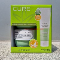 김정문알로에 큐어 맥시 알로에베라 겔 크림 250ml X 2개 + 70ml, 1세트