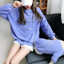 강아지맨투맨 강아지커플룩 대형견옷 닥스훈트 웰시코기 couple 강아지견주커플룩 플러스사이즈 오버핏 스물 둘 조표 춘추 소형견 고양이 애완동물 복장 블루 테디 티셔츠 자수 자모 어, 자색