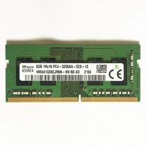 [해외]SK 하이닉스 DDR4 RAMS 8GB 1Rx16 PC4-3200AA-SC0-12 HMAA1GS6CJR6N-XN DDR4 3200 8GB 노트북 메모리 ddr4