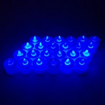 LED티라이트초 전자양초(블루 효과), 단품