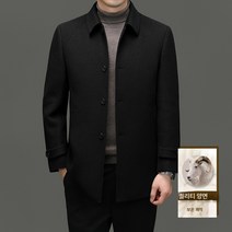 남성 리버시블 패딩 내피 탈부착 하프터틀 남성 모직코트 31247P365