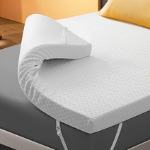 7.6cm(3인치) 젤 메모리 폼 매트리스 토퍼 킹 사이즈 허리 통증을 위한 쿨링 패드 탈착식 대나무 커버 침대 토퍼 부드럽고 통기성 272352, 3 Inch Memory Foam Mattress To, Twin XL