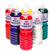 캔들용 액체파라핀 1.8 L 파라핀 오일 1상자 (12병) [사은품], 파랑