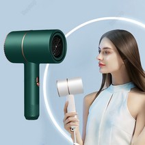 Routop 헤어 드라이기 휴대용 드라이기 미용실급 대풍량 5D 풍류 블루레이 이온 콜라겐 헤어 케어, 화이트