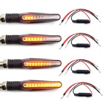 2pc 12 LED 턴 시그널 오토바이 라이트 야마하 tdm 850 혼다 x4 스즈키 v 스트롬 650 KTM 50cc 모토 액세서, 19 HUA-4PCS-000
