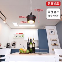 림프 1ed 블랙 1등 팬던트 식탁조명 3개 팬션조명