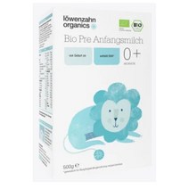 Lowenzahn 뢰벤짠 오가닉스 프레 바이오 생애 첫 시작 분유 우유 500g, 1세트