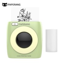 인생네컷 기계 스티커 사진기 스마트폰 사진 인화기 Paperang p2 pocket printer 300dpi bt wireless printer 휴대용 열전사 프린터 71, 녹색-1 종이, 협력사
