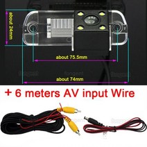 무선 후방 카메라 메르세데스 벤츠 ML350 W220 R CLS W203 W211 W209 W219 GLS 300 W164 ML450 ML300 ML250 MB, 4led Rear Camera