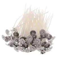 100pcs 15cm 면화 양초 심지 서스테인으로 촛불 만들기를 위해 미리 왁스 칠, 10cm, 화이트, 코튼