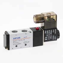 공압 전기 솔레노이드 밸브 5 방향 2 위치 제어 공기 가스 마그네틱 12V 24V 220V 코일 볼트 4mm-12mm 호, 10 4V210-08_02 DC24