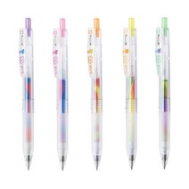 제브라 사라사클립 마블 젤펜 젤 볼펜 0.5mm (JJ75), CC코튼캔디