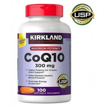 커클랜드 코엔자임 Q10 CoQ10 코큐텐 300mg 100 정, 1개, 기본