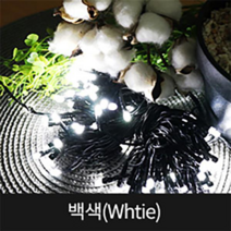 종로조명 블링블링 LED 100구 무점멸 일체형, 투명선 백색, 1개